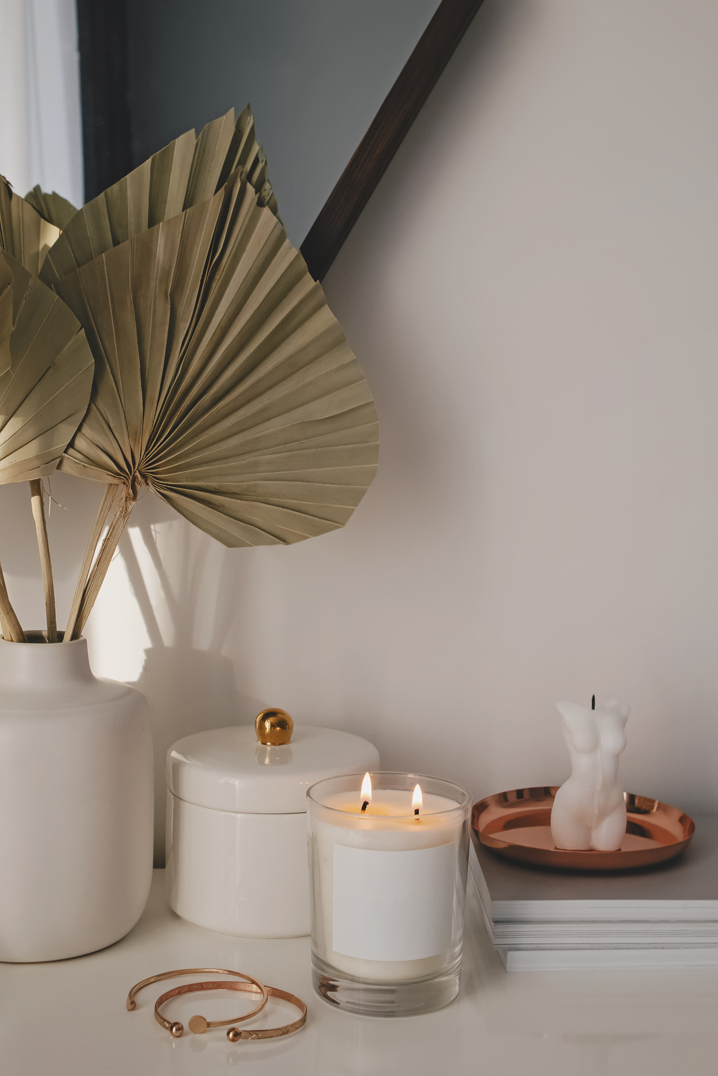 Modern Lifestyle Composition in Neutral Tones